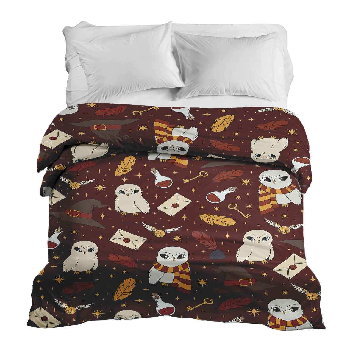 Originele therapiedeken - katoenen hoes bruin Hedwig