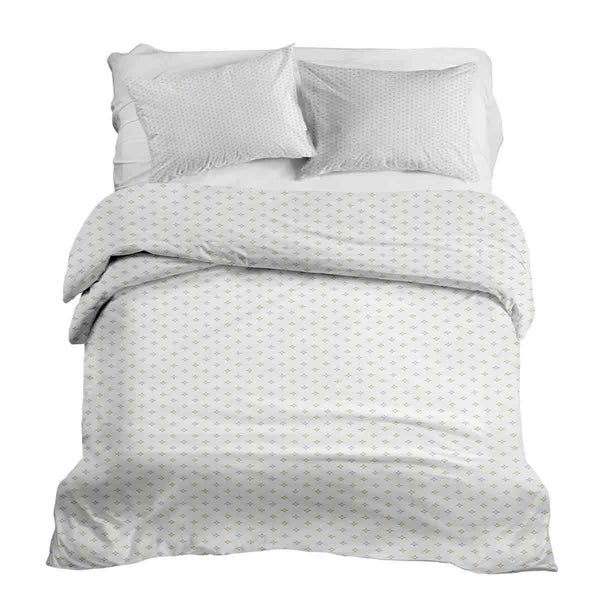 Set di biancheria da letto con coperte terapeutiche e piccoli rombi