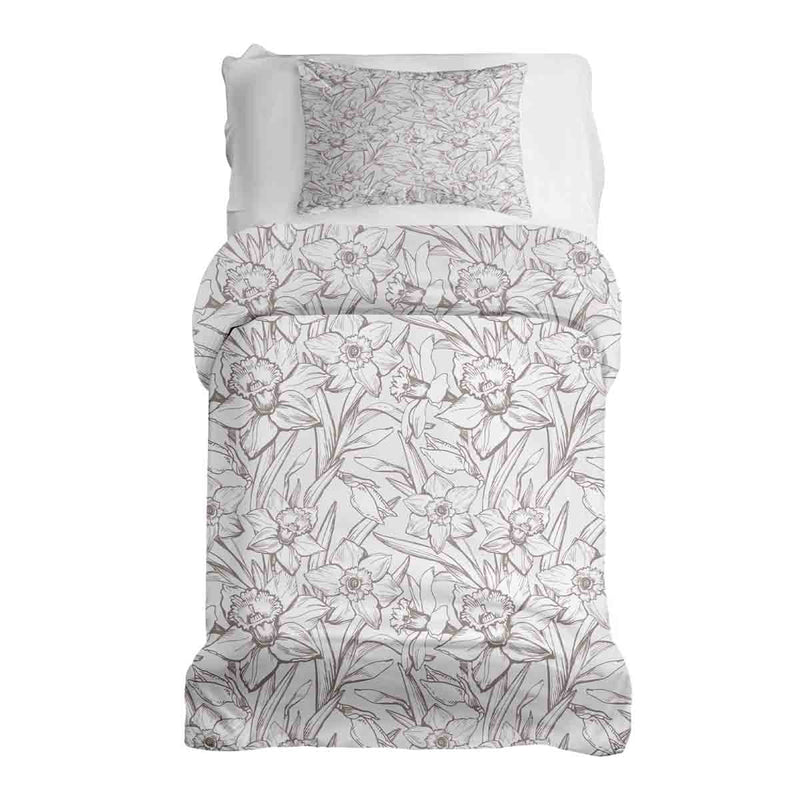 Juego de ropa de cama con mantas terapéuticas y narcisos