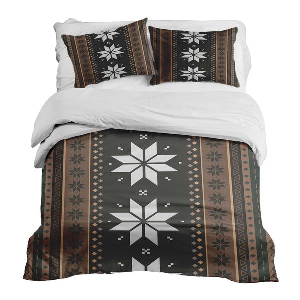 Therapy blanket bedding set, striped with stars.