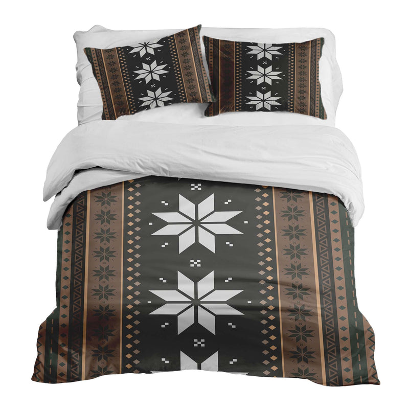 Therapy blanket bedding set, striped with stars.