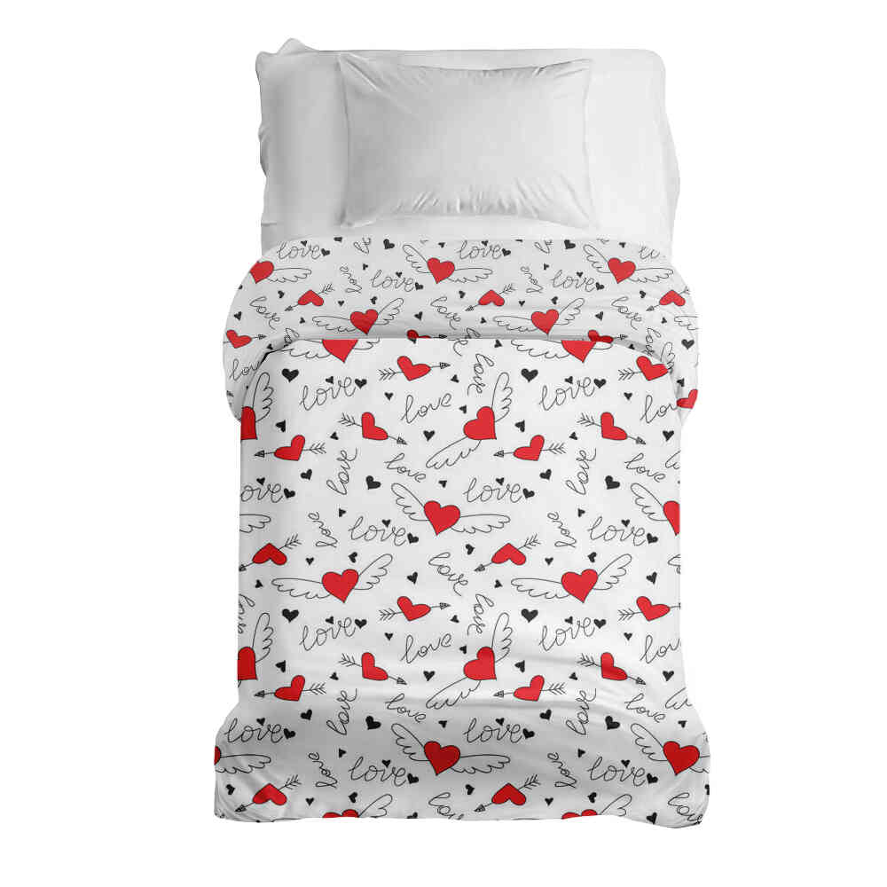 Couverture thérapeutique originale - Housse en coton L'amour donne des ailes