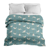 Coperte terapeutiche biancheria da letto copertura origami cigno