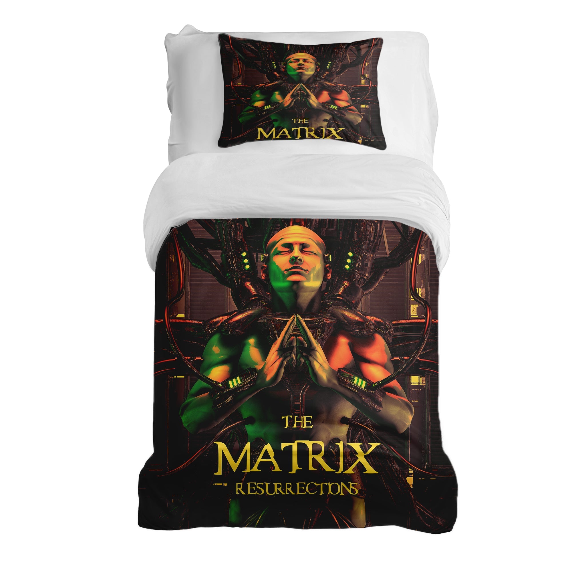 Set di biancheria da letto con coperta terapeutica marrone Matrix