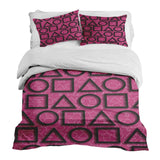 Set de ropa de cama con manta terapéutica Pink Squid