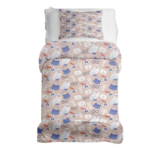 Set de ropa de cama con manta terapéutica y búho de Harry