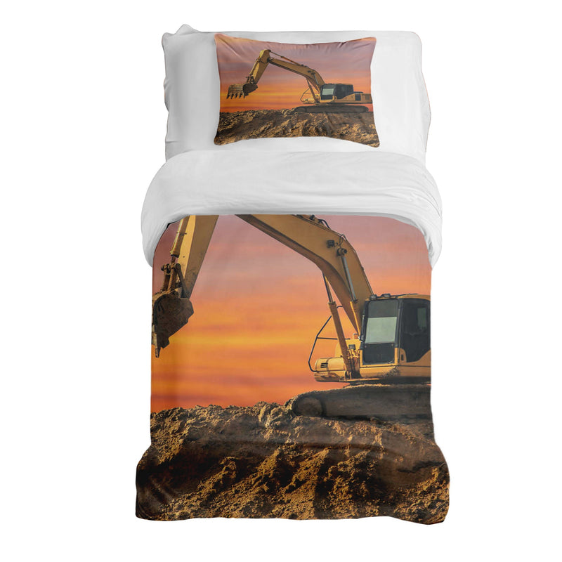 Set di biancheria da letto con coperta terapeutica Trattore all'alba