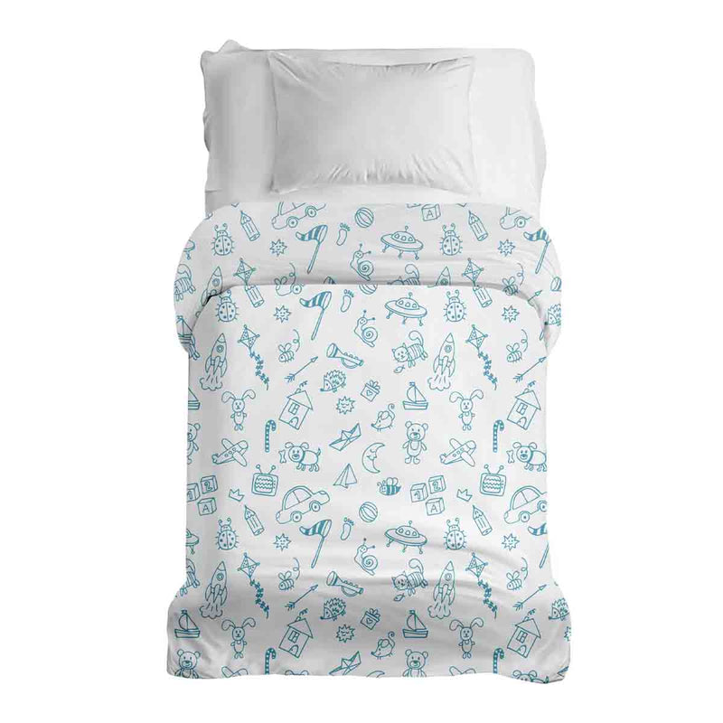 Coperte terapeutiche con rivestimento in cotone bianco con giocattoli