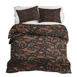 Therapy blanket bedding set brown with deer