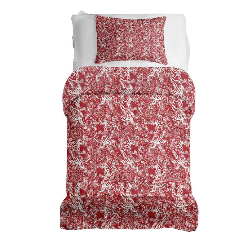 Therapy blanket bedding set Chinese tiger