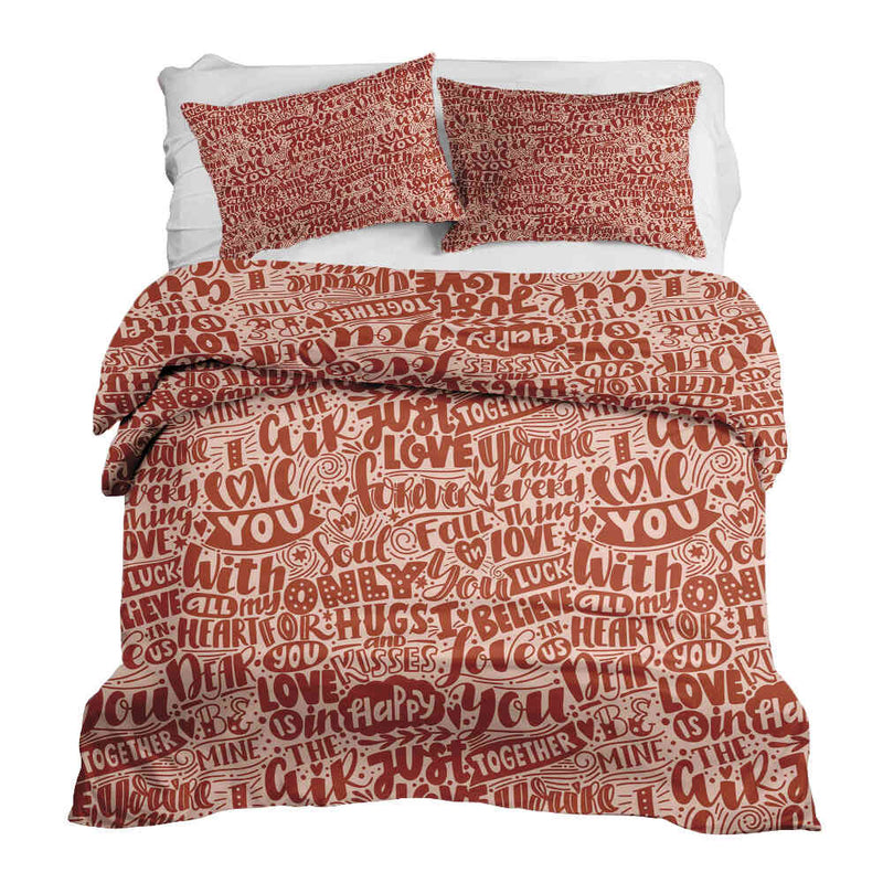 Therapy blankets bedding set Be Mine