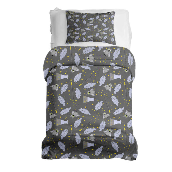 Set de ropa de cama con manta terapéutica negro varita mágica