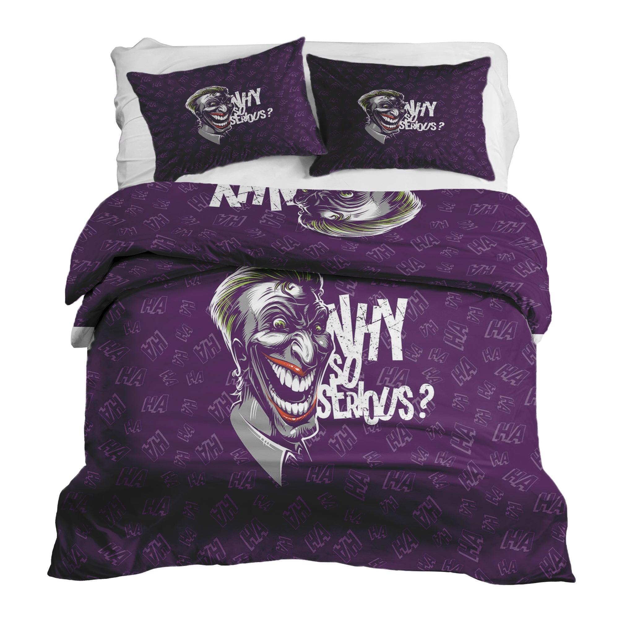 Therapy blankets bedding set purple Why So Serious?