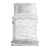 Set di biancheria da letto con coperte terapeutiche bianco con piccoli gatti