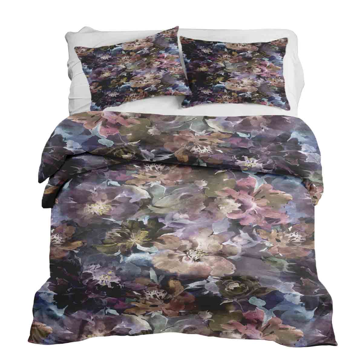 Set de ropa de cama con manta terapéutica Mar de flores