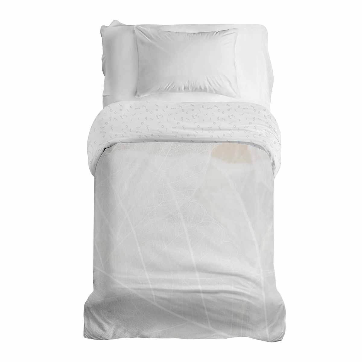 Original therapy blanket - cotton cover gray with white pattern