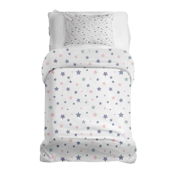 Therapy blankets bedding set white with stars