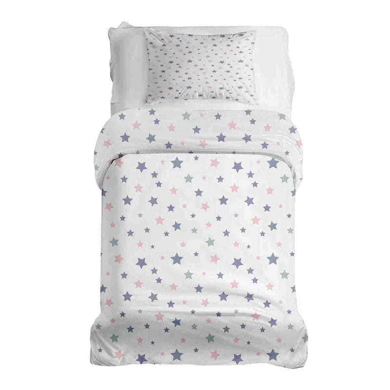 Therapy blankets bedding set white with stars