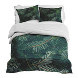Therapy blanket bedding set with green pine branches