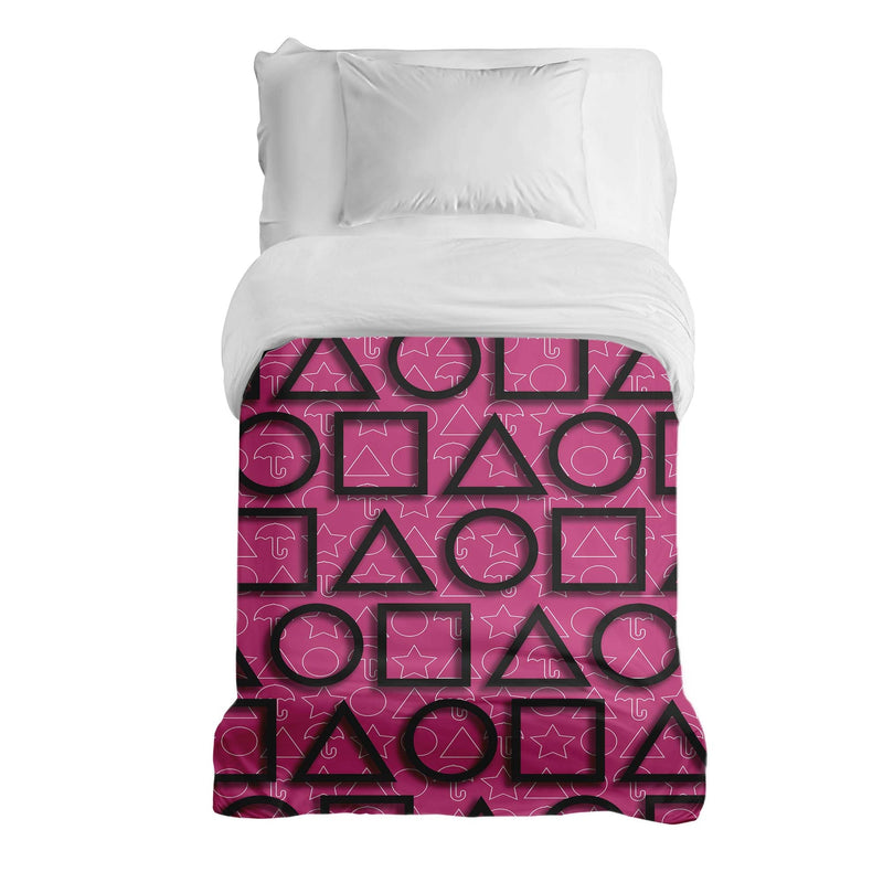 Therapiedekens katoenen hoes Pink Squid