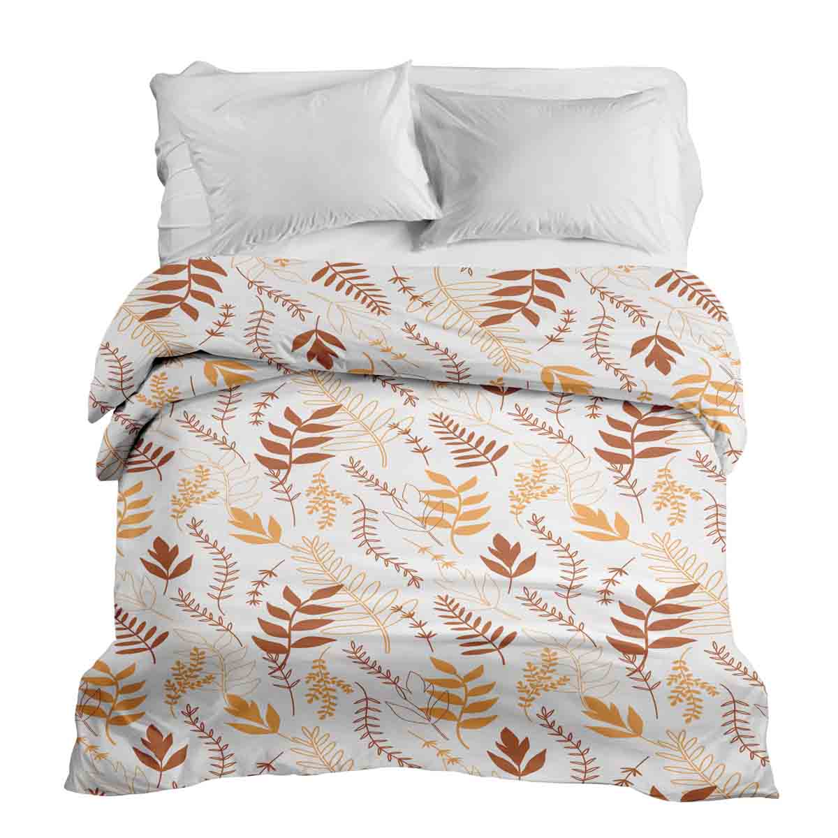 Original therapy blanket - cotton cover white with autumnal branches