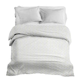 Set di biancheria da letto con coperte terapeutiche e piccoli rombi
