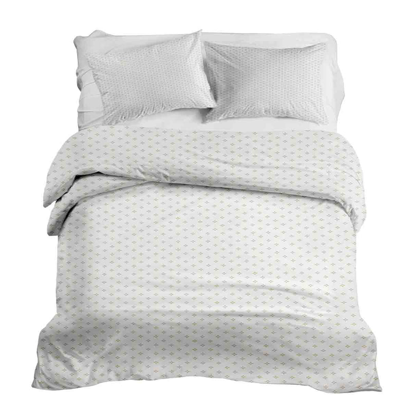 Set di biancheria da letto con coperte terapeutiche e piccoli rombi