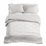 Therapy blanket and bedding set with orange dots.