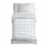Therapiedekens Katoenen hoes Wit Blauw Geruit
