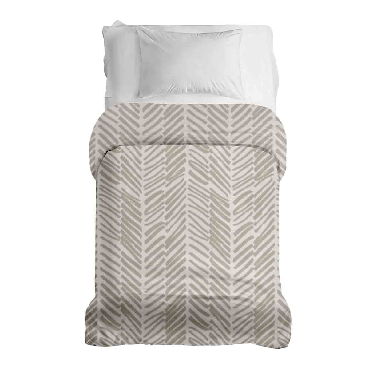 Originele therapiedeken - katoenen hoes beige met strepen