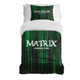 Set de ropa de cama y manta terapéutica Matrix en verde