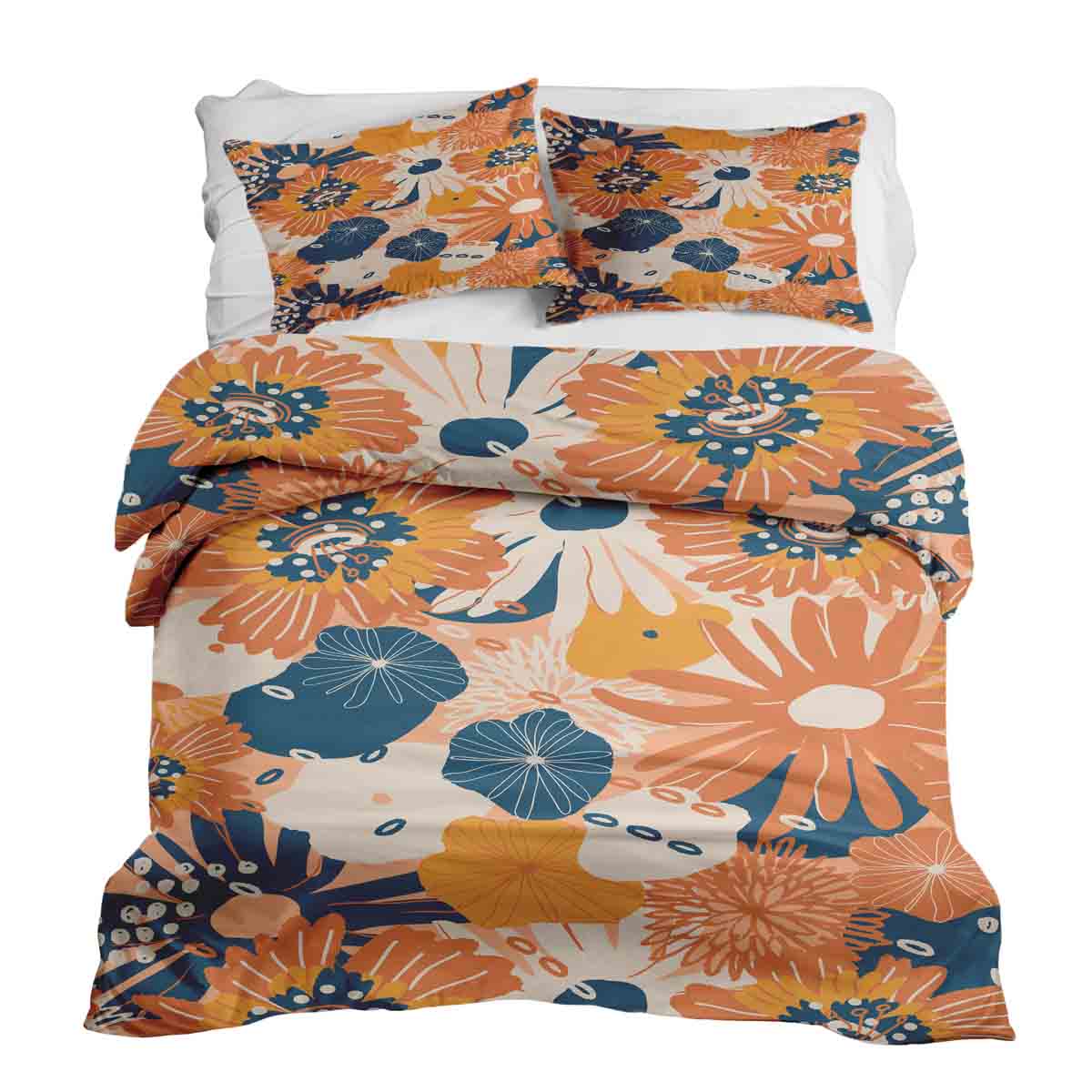 Therapiedekens beddengoedset met Gerbera bloemen