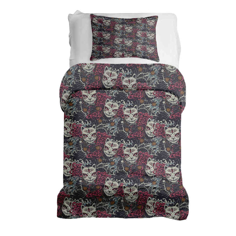 Therapy blankets bedding set scary cat