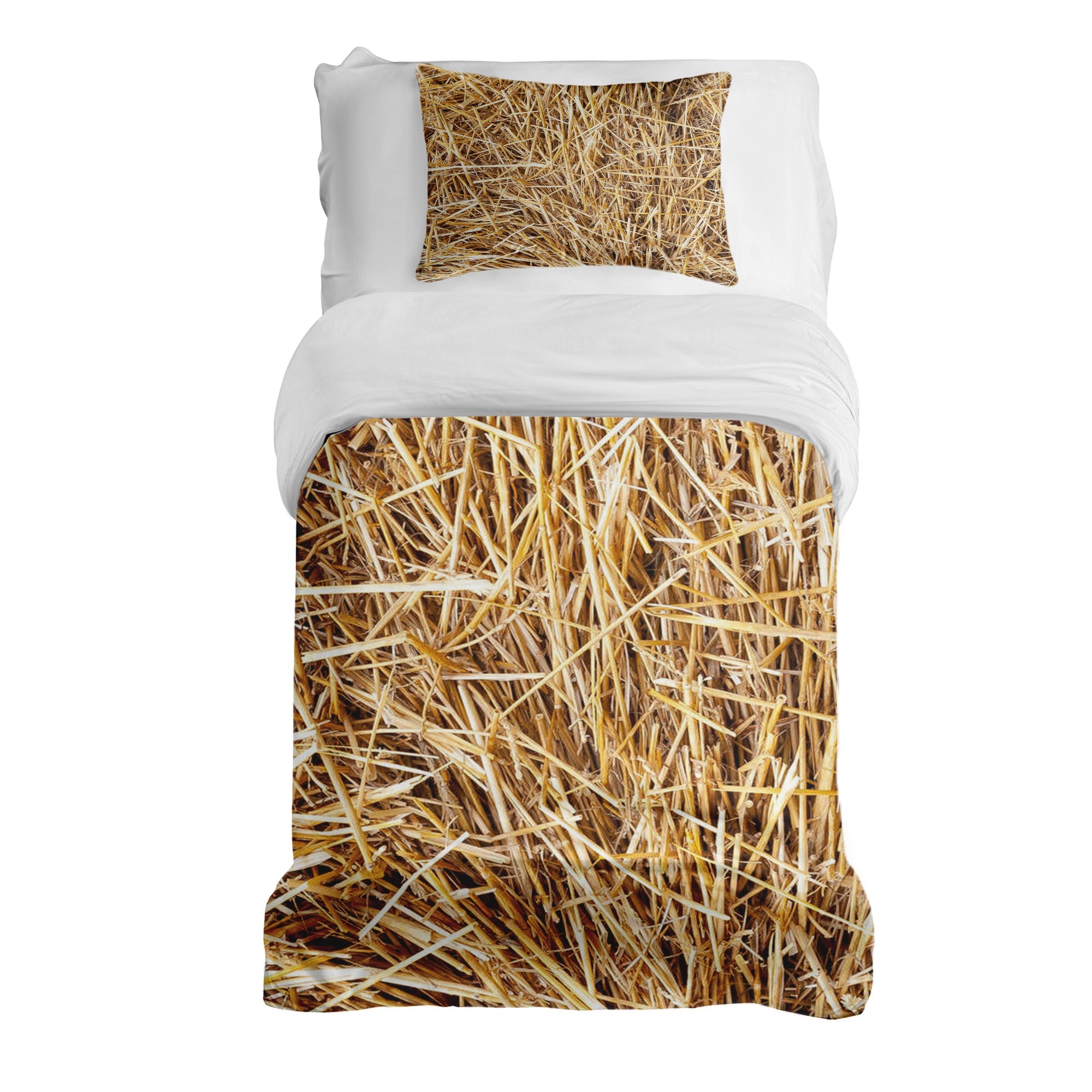 Therapy blankets bedding set with hay