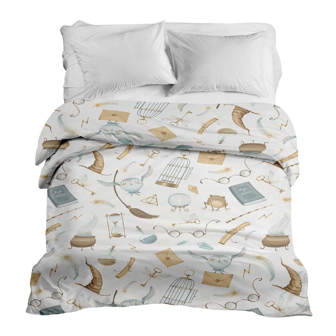 Original therapy blanket - cotton cover white magical things