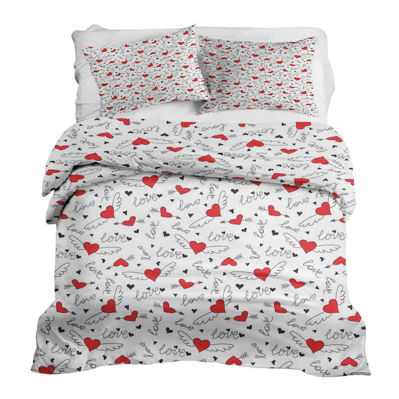 Therapy blankets bedding set Love gives wings