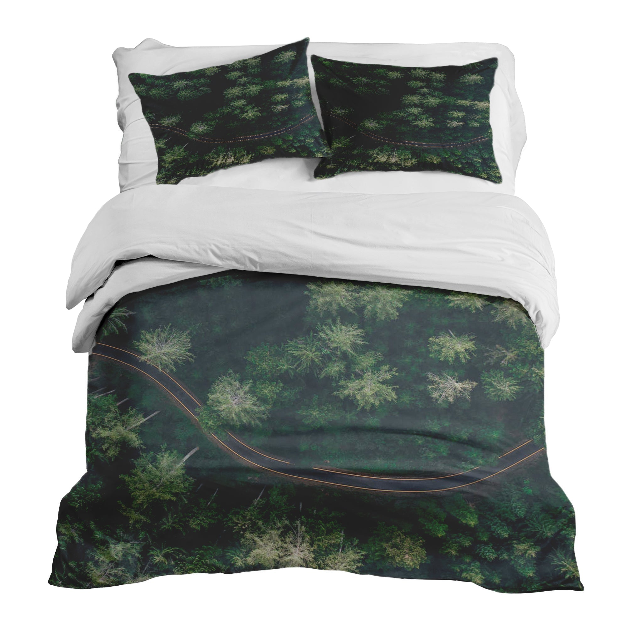 Set di biancheria da letto con coperta terapeutica Strada nel bosco