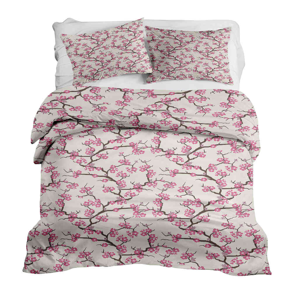Therapy blankets bedding set Japanese cherry blossom