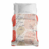 Therapiedekens katoenen hoes beige met abstract gezicht