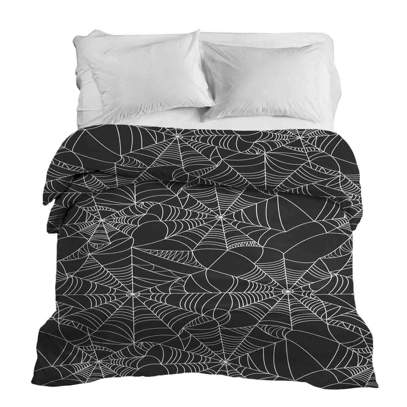 Coperte terapeutiche con rivestimento in cotone nero con ragnatela