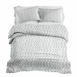 Therapy blanket bedding set with green crosses