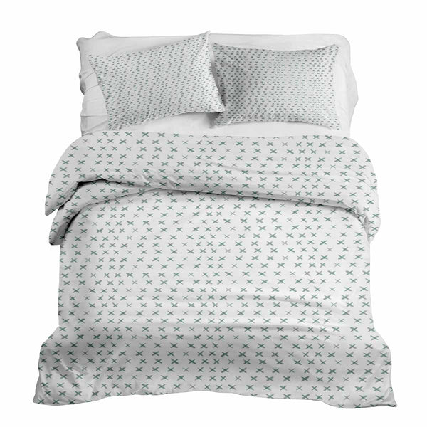 Therapiedekens beddengoedset met groene kruisen