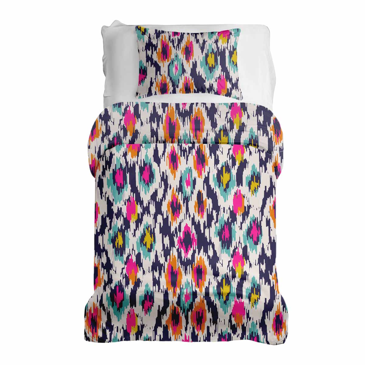 Therapy blankets bedding set colorful with leopard print