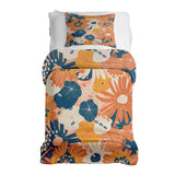 Set di biancheria da letto con coperta terapeutica e fiori di gerbera