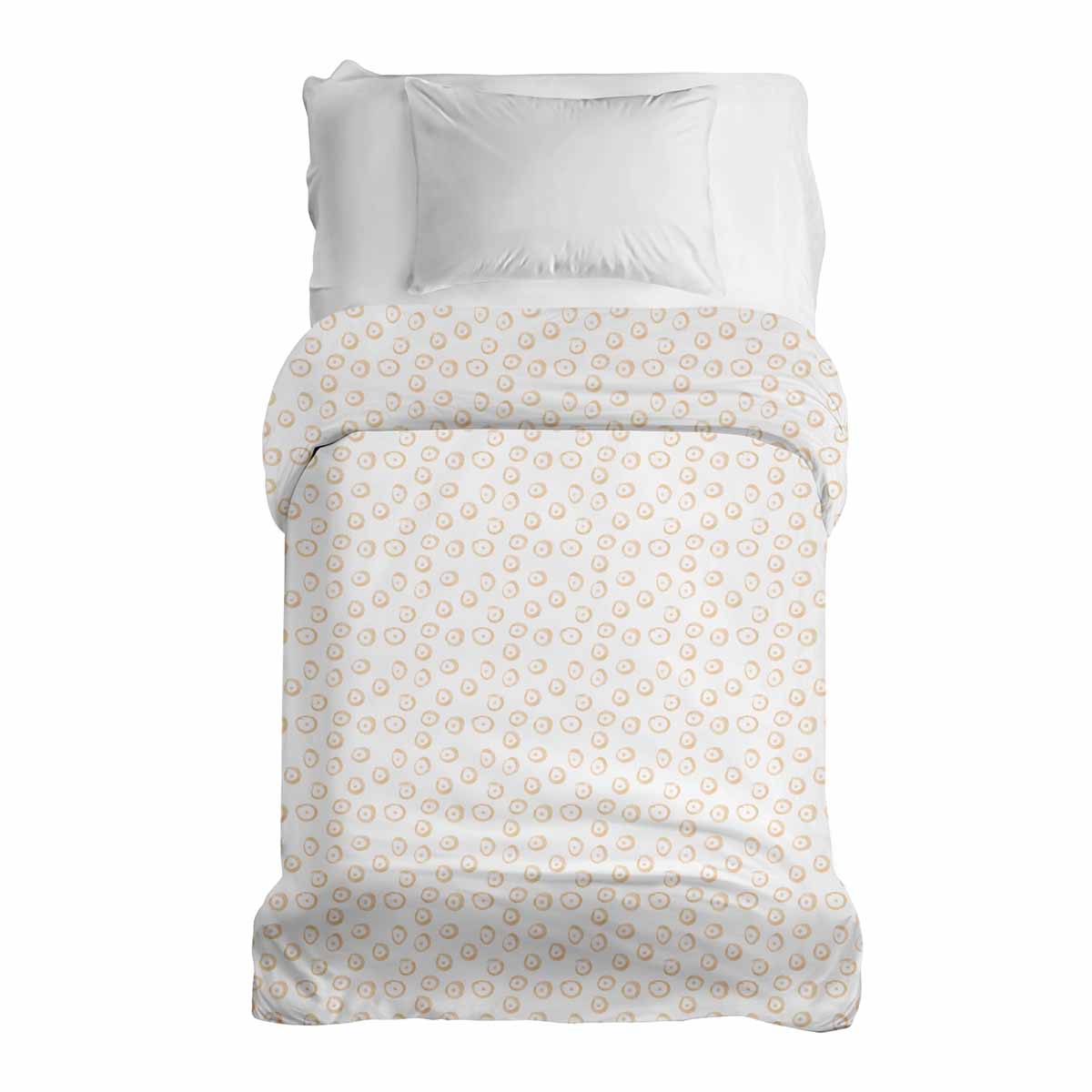 Coperta terapeutica originale - Rivestimento in cotone con cerchi arancioni