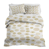 Therapy blankets bedding set golden Christmas ornaments