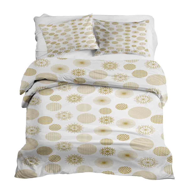 Therapy blankets bedding set golden Christmas ornaments