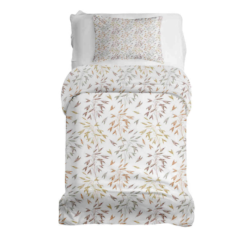 Set di biancheria da letto con coperte terapeutiche e delicati rami colorati