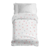 Coperte terapeutiche con rivestimento in cotone bianco con piccoli cuoricini