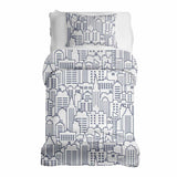 Therapy blanket bedding set, white, New York